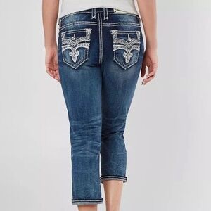 Rock Revival Celinda Easy Crop Jeans Denim Bluesz 30 |